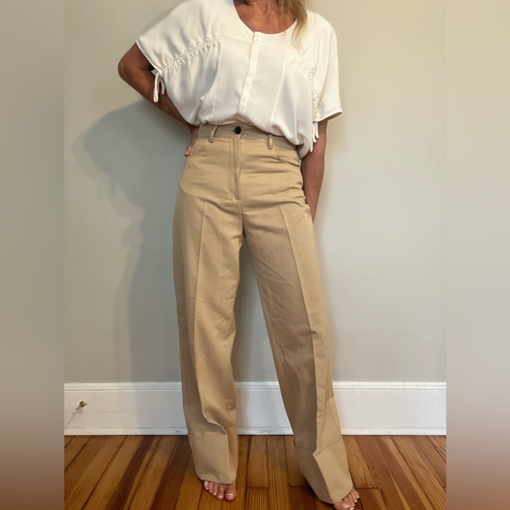 NWT TAGS ZARA WIDE LEG TROUSERS/PANTS